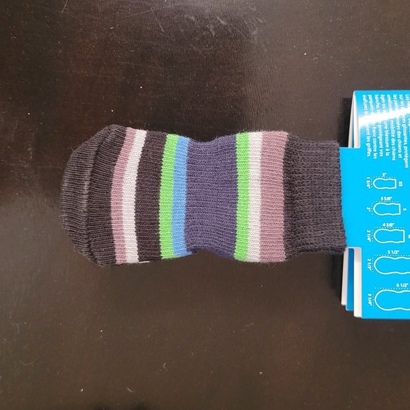 RC Pets Sport PAWks Dog Puppy Anti-Slip Socks Paw Protection Black Stripe Medium - Picture 3 of 4